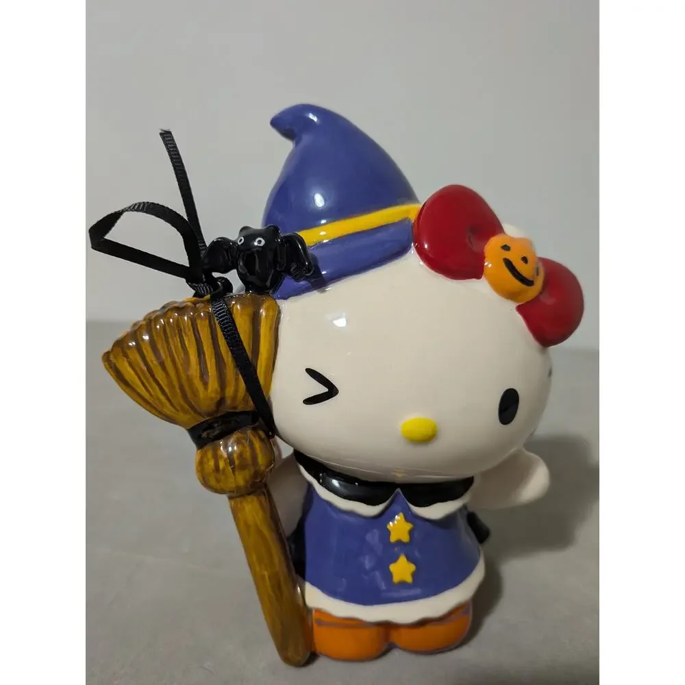 NWT Blue Sky Clayworks Hello Kitty Witch Figurine Halloween Decor Ceramic